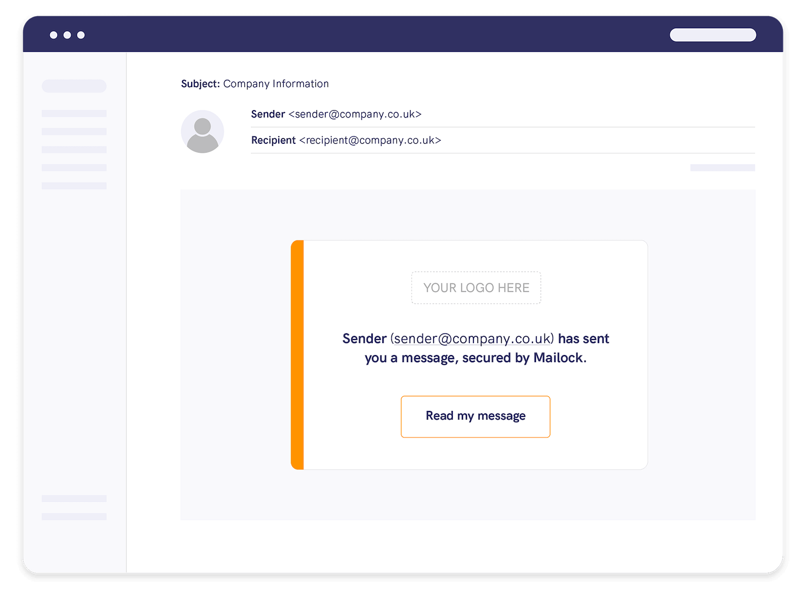 Secure notification message