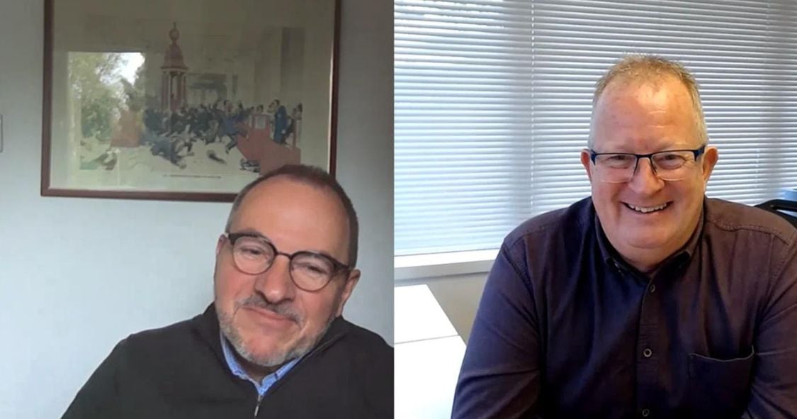 Adrian Saunders and Paul Holland podcast episode 9 still