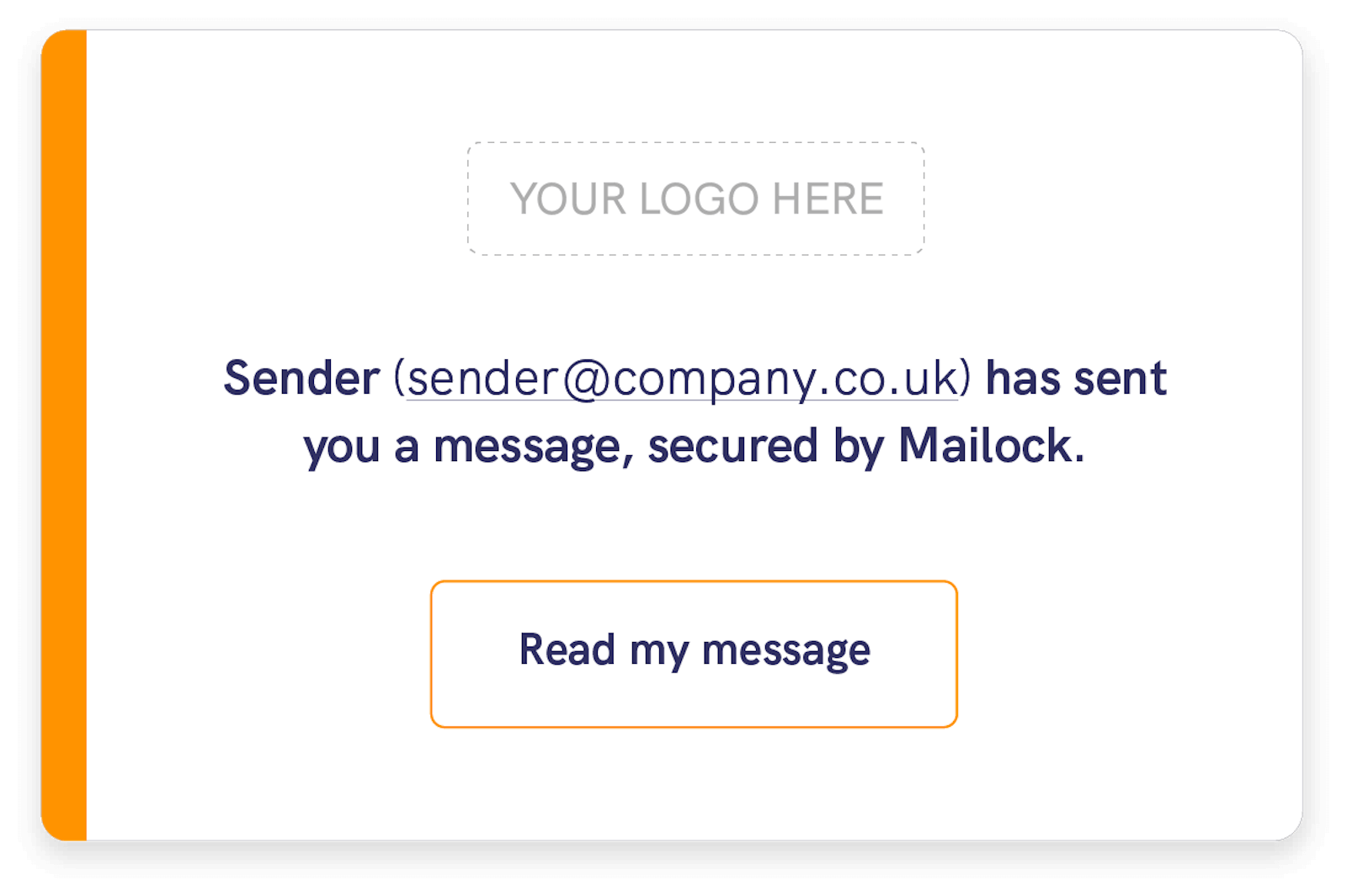 Branding on secure emails