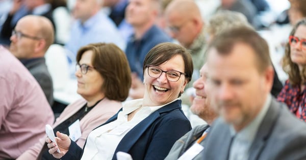 Business people at conference event
