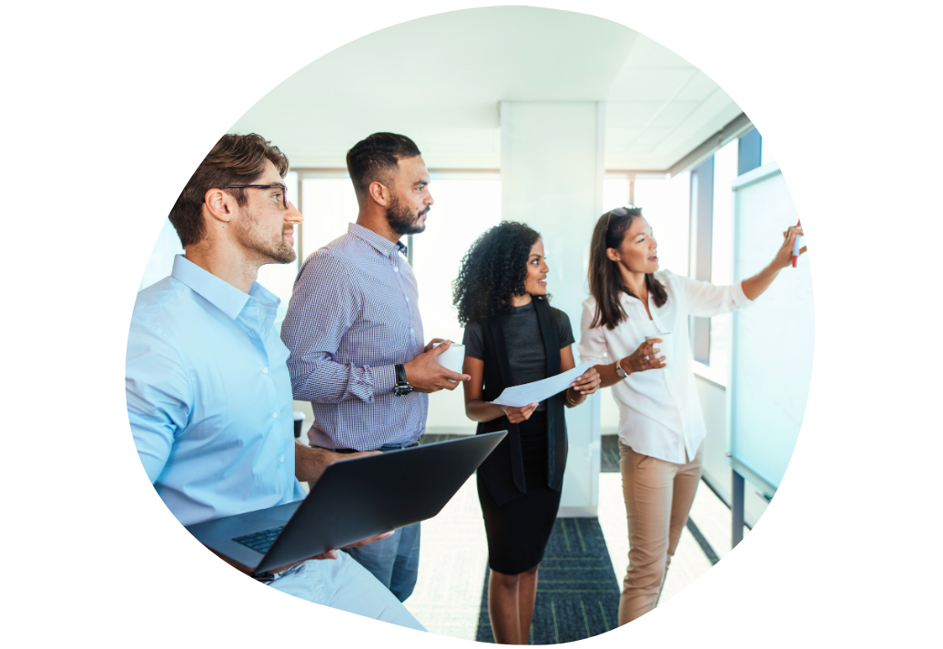 Operations team reviewing secure digital delivery workflows