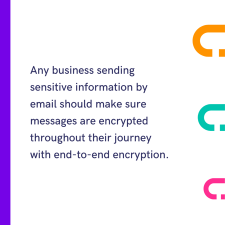 Sending sensitive information as a business