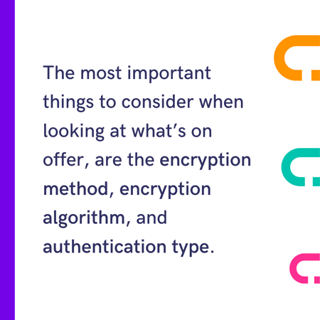 Encryption method is important