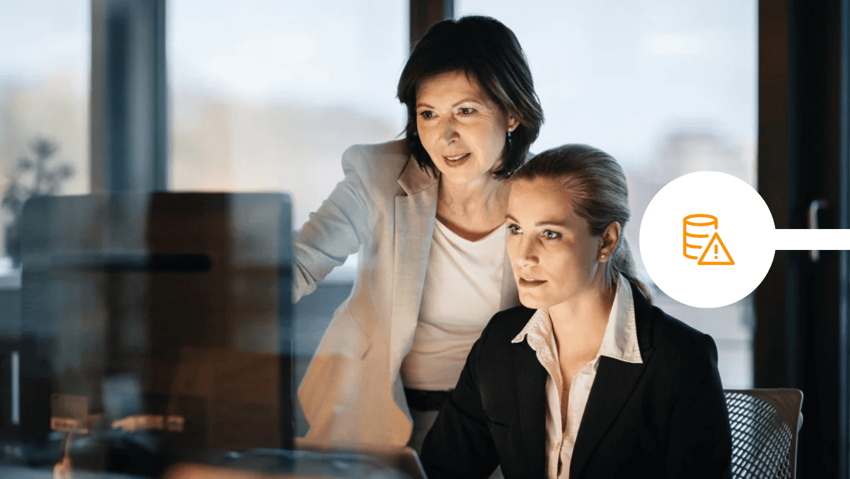 Compliance team analysing breach data