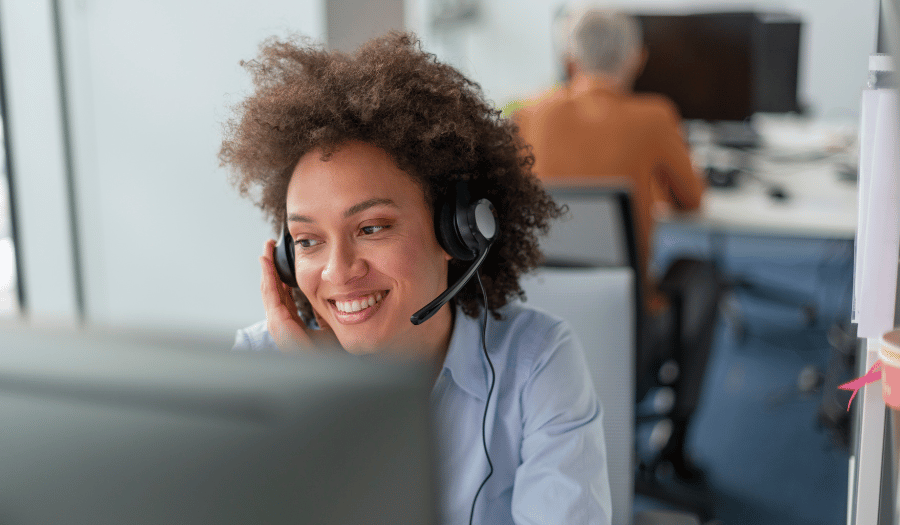 Customer service agent at provider