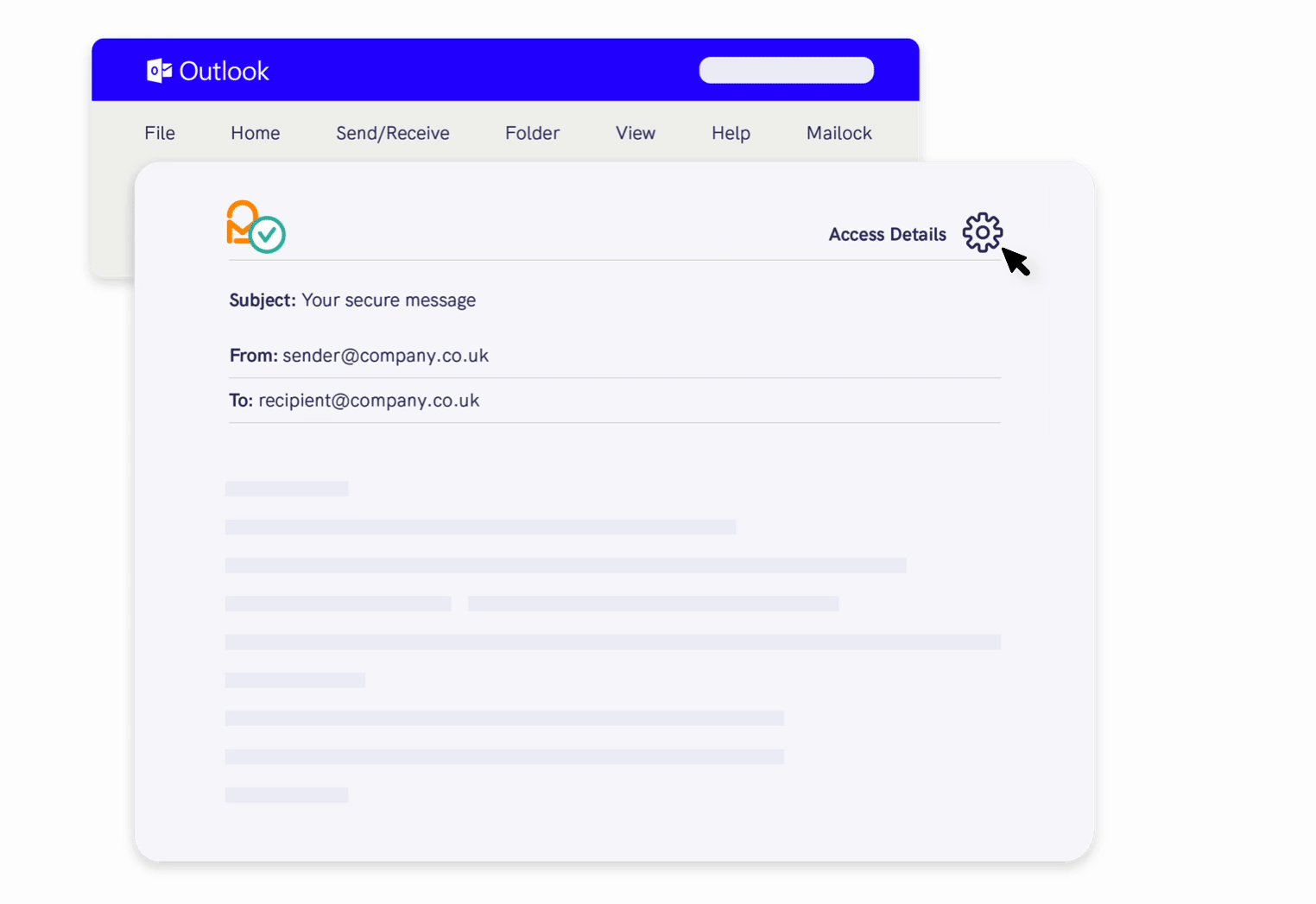 Access details in Outlook for M365