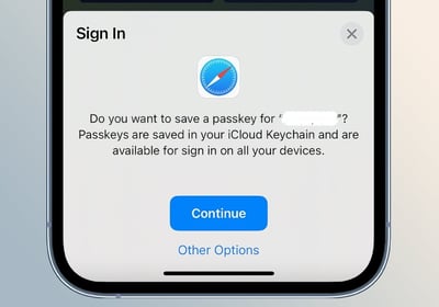 Iphone passkeys