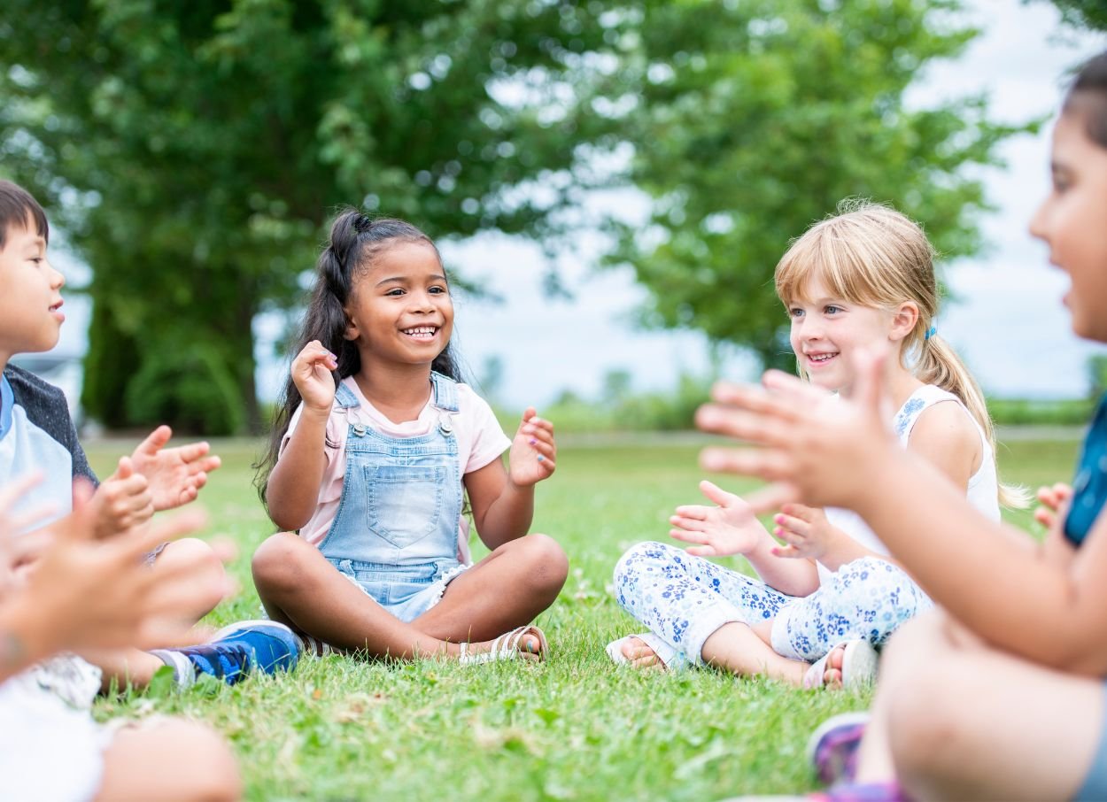 Kids playing in the park