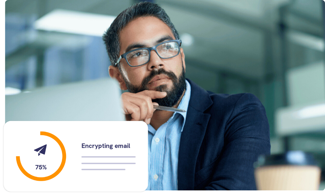 Leader thinking about postal savings