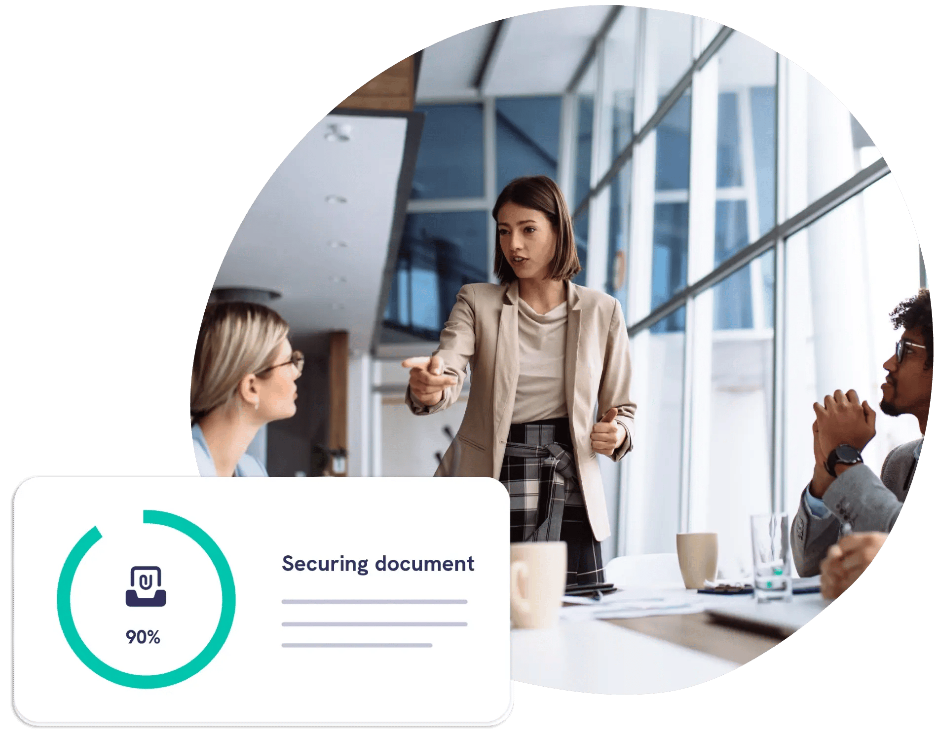 board discussing mailock with unipass