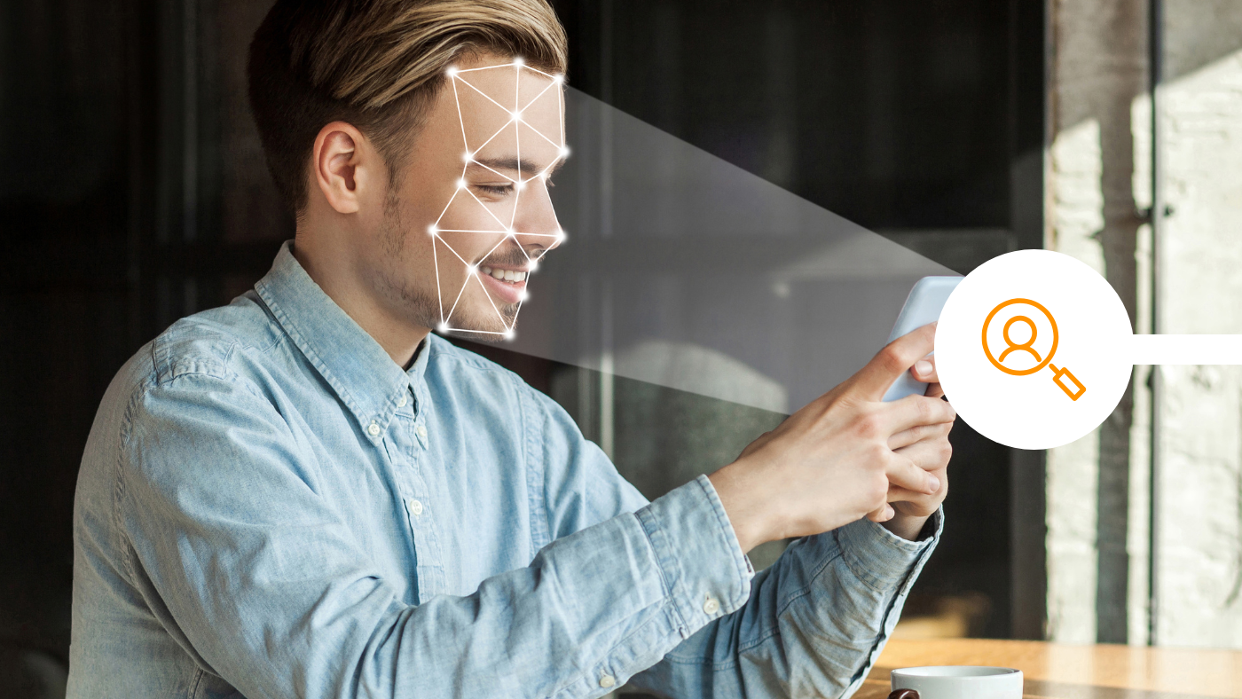 Man doing a face ID check