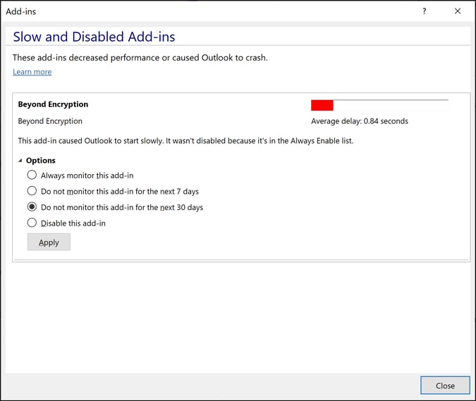 my-mailock-outlook-add-in-keeps-disabling-itself