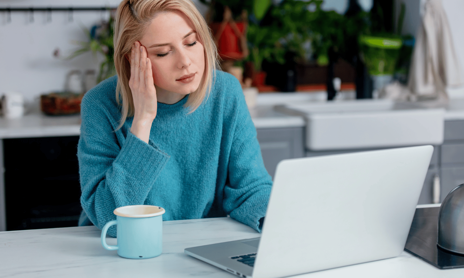 Woman annoyed about email mistake