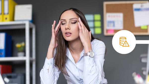 Woman made a mistake in the office