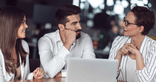 couple getting financial advice