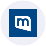 Mail.com logo in blue and white