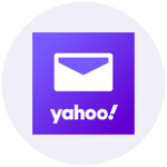 Yahoo Mail logo in purple and white
